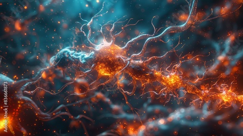 Explore the Wonders of Neuron Cells in the Human Brain Generative AI