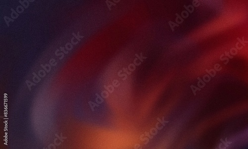 Grainy noisy abstract poster background, dark magenta red color wave black backdrop vibrant header banner design