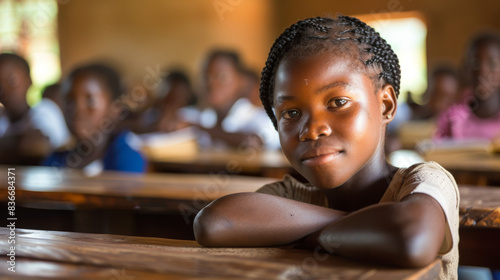 Children in Africa, faces full of hope