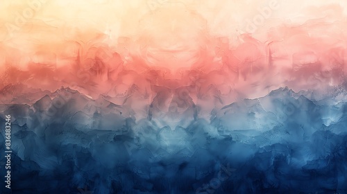 Create a textured background with a gradient from light pink at the top to dark blue at the bottom.