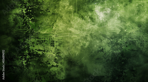 Abstract Green grainy texture grunge background