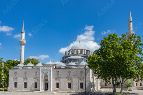 The magnificent view of the Bayezid mosque complex in Beyazıt square.
