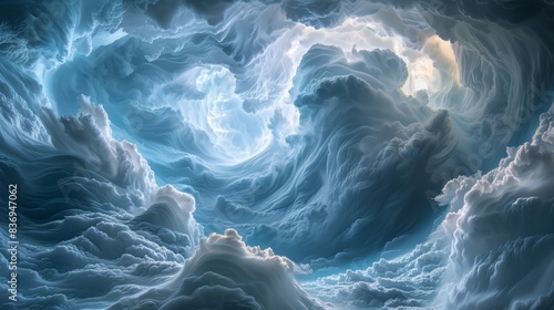 A time-lapse image of clouds moving rapidly across the sky, indicating the dynamic and ever-changing nature of the atmosphere.