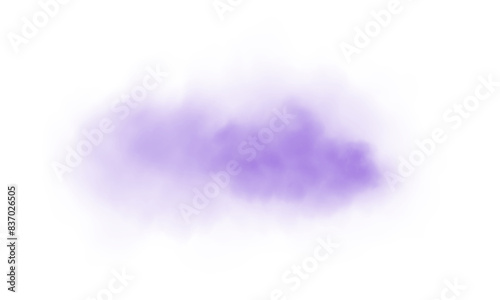 Purple fog in slow motion. Realistic atmospheric purple smoke. Purple fume slowly floating rises up. PNG. 