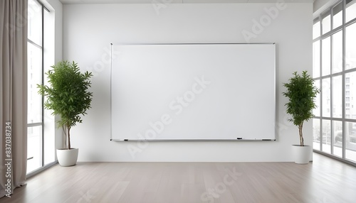 White board in office. concept of idea, inspiration, meeting, business. 