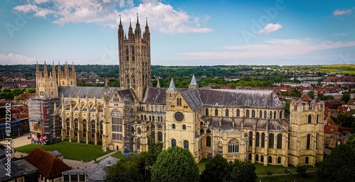 Canterbury Cathedral - aerial view - drone photography