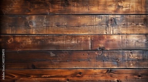 Brown surface of old wooden planks