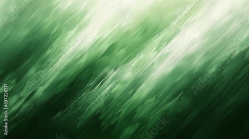 Thin diagonal lines in green on a minimalist background, suggesting growth.