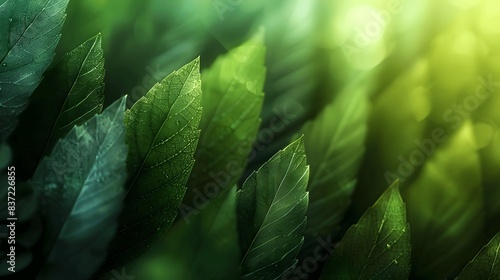 Elegant background with green diagonal lines, minimalist and dynamic. 