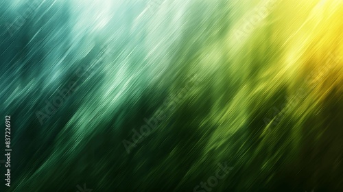 Green background with minimalist diagonal lines, exuding a dynamic yet subdued feel.
