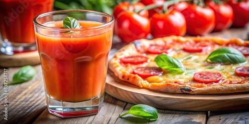 Close up of a pizza juice , food, Italian, cuisine, close-up, delicious, tomato, cheese, mozzarella, pepperoni, fresh, gourmet, tasty, appetizing, savory, homemade, traditional, ingredients