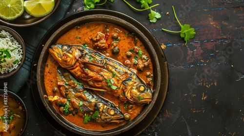 hot and spicy sardine fish curry