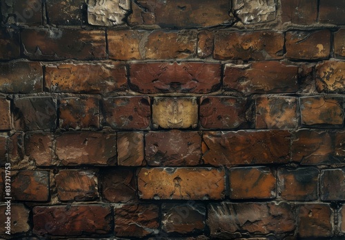 Grunge brick wall with an abstract background texture.