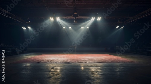 stage stadium with spotlight