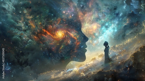 Cosmic Embrace A Surreal Journey Through the Ethereal Realms of the Universe