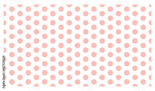 大き目ドット水玉模様のシームレスパターン/背景透過・ピンク