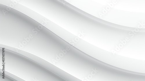 3D abstract blank white light pattern wallpaper modern design horizontal background