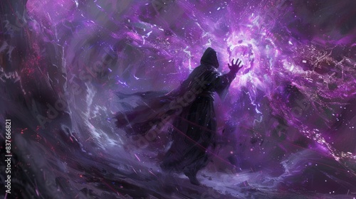 Warlock absorbing the essence of a dark entity