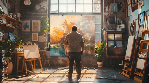 Overweight Finds Joy and Expression in Sunlit Studio Space