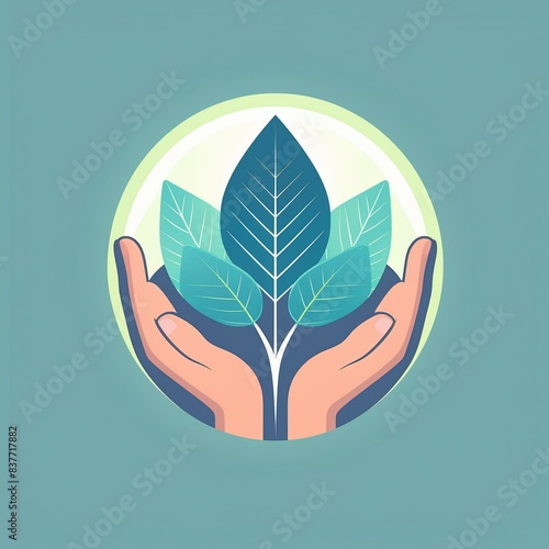 logo pour praticien de soin énergétique et naturopathe en dessin ia