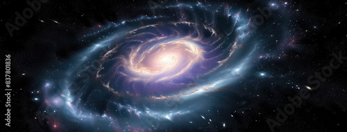 Majestic Spiral Galaxy Illuminates the Cosmos