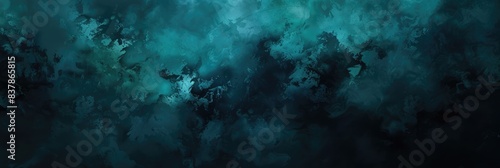 Abstract Blue Textured Background with Grunge Elements