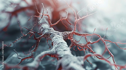 Minimalism thrombosis of superficial veins. Generative AI.