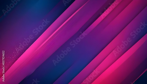 An abstract design with a smooth dark blue to pink purple gradient, intersected by glowing diagonal stripes and dots, creating a dynamic and vibrant visual effect.