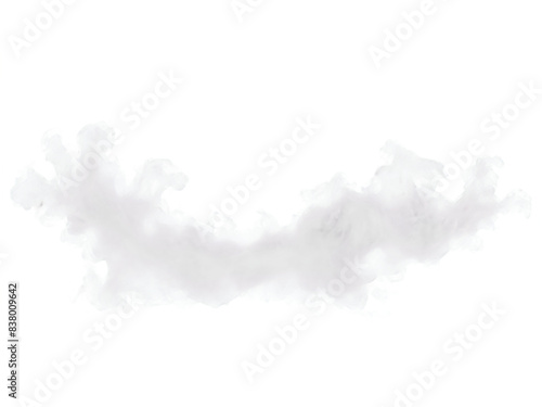 White fog, smoke, steam, cloudy isolated on transparent background, png format