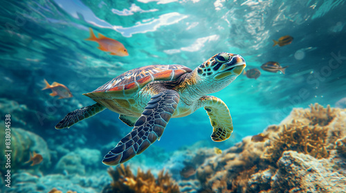 turtle, ocean, sea turtle, marine life, underwater, aquatic, wildlife, swimming, sea, water, nature, tropical, animal, underwater photography, marine, reef, oceanography, environment, conservation