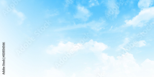 Background with clouds on blue sky. Blue Sky vector