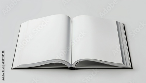 Blank open book mockup