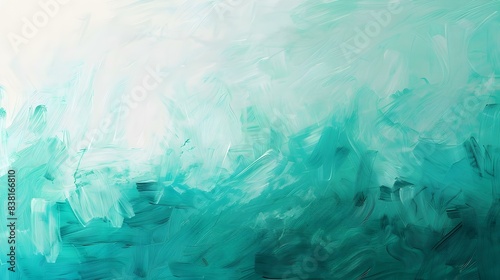 Gradient light turquoise to emerald background
