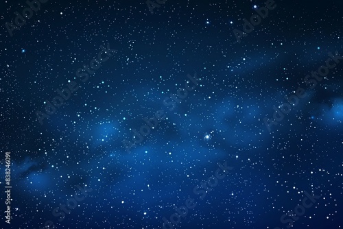 Celestial Symphony: Photorealistic Vector Design of Starry Night Sky with Milky Way Galaxy Background