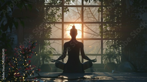  Serene Unic Meditation Silhouette