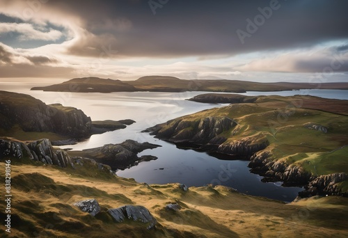 A view of the Island of Lewis and Harris in Scotland