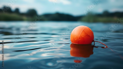 Fishing Float in Shallow Depth of Field with Room for Text Overlay