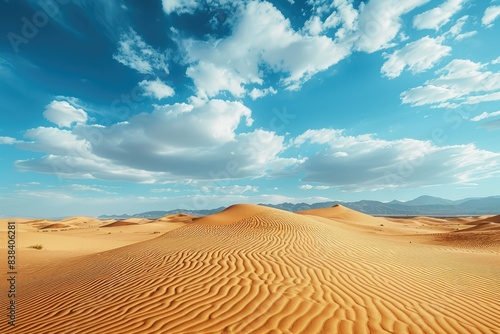 a desert with sand dunes and clouds in the sky, a desert with sand dunes and clouds in the sky, desert landscape with vast sand dunes