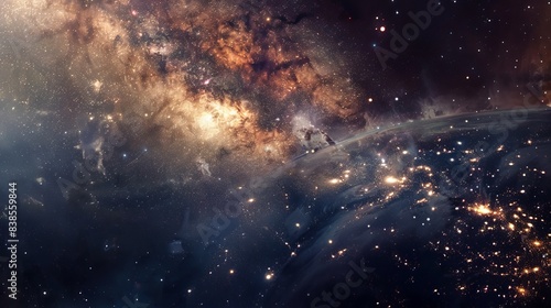 "Galaxy Stars Over South America"