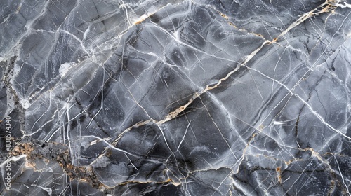 Veiny gray marble An image showcasing the intricate and delicate ing pattern of a gray marble countertop with varying shades and thickness