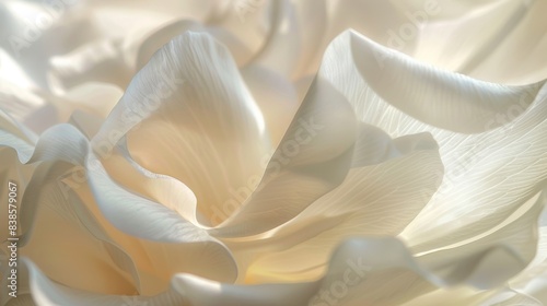 Smooth satinlike petals with a pearly sheen catching and playing with the sunlight in a mesmerizing dance