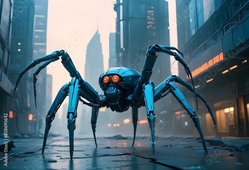 futuristic spider robot