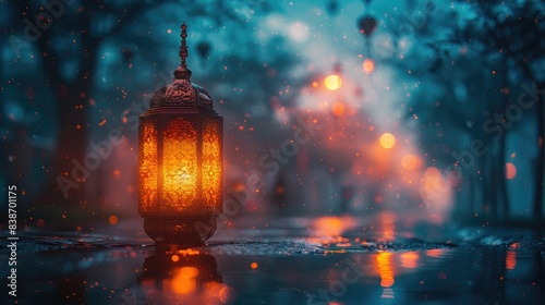modern beautiful minimalistic eid ul azha eid ul fitr ramadan Mubarak Islamic lantern celebration background 