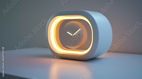 Alarm clock with a builtin nightlight
