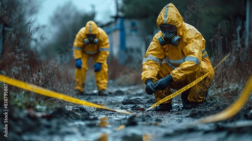 Detecting chemical substance on ground by experts