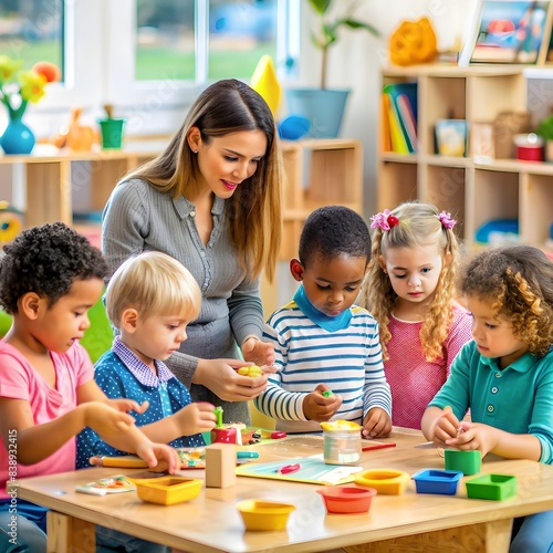 children in classroom