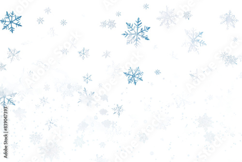 Whimsical Winter Wonderland on a White or Clear Surface PNG Transparent Background..