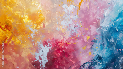 Surreal pastel abstract, a symphony of blended colors, unchained creativity taking flight.