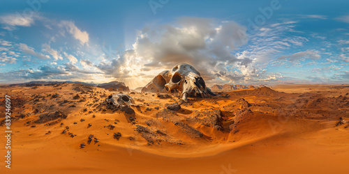 Graveyard dunes v5 8K VR 360 spherical panorama 