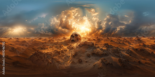 Graveyard dunes v1 8K VR 360 spherical panorama 